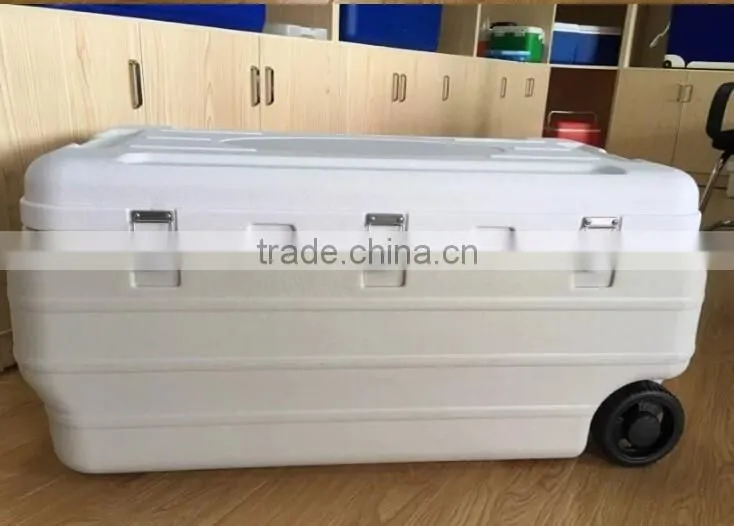 Different Capacity Insulated Trolley Ice Box Cooler With Wheel