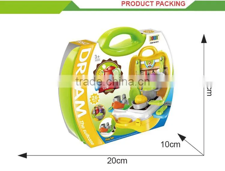 New design plastic pretend play set kids bbq set toy