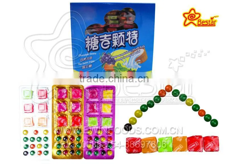 Fruity Flavor Swiss Sugar And Colorful Chocolate Beans