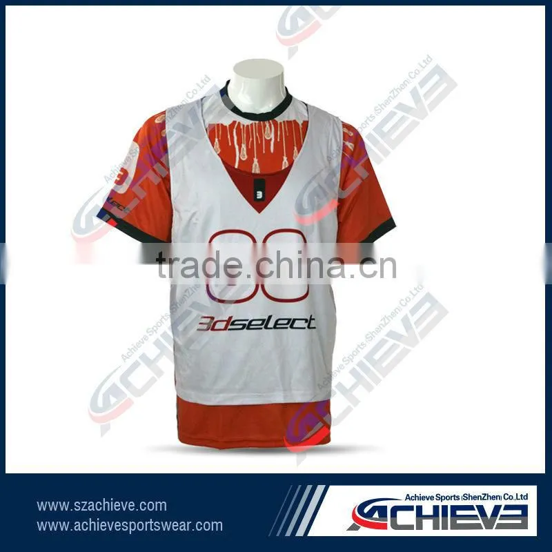 Sportswear custom designs lacrosse uniforms custom sublimation team lacrosse shooting jerseys