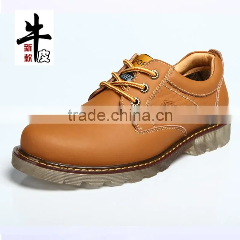Transparent soles cow genuine leather shoes casual fashion have sample for men, adult business casual shoes fashion high quality