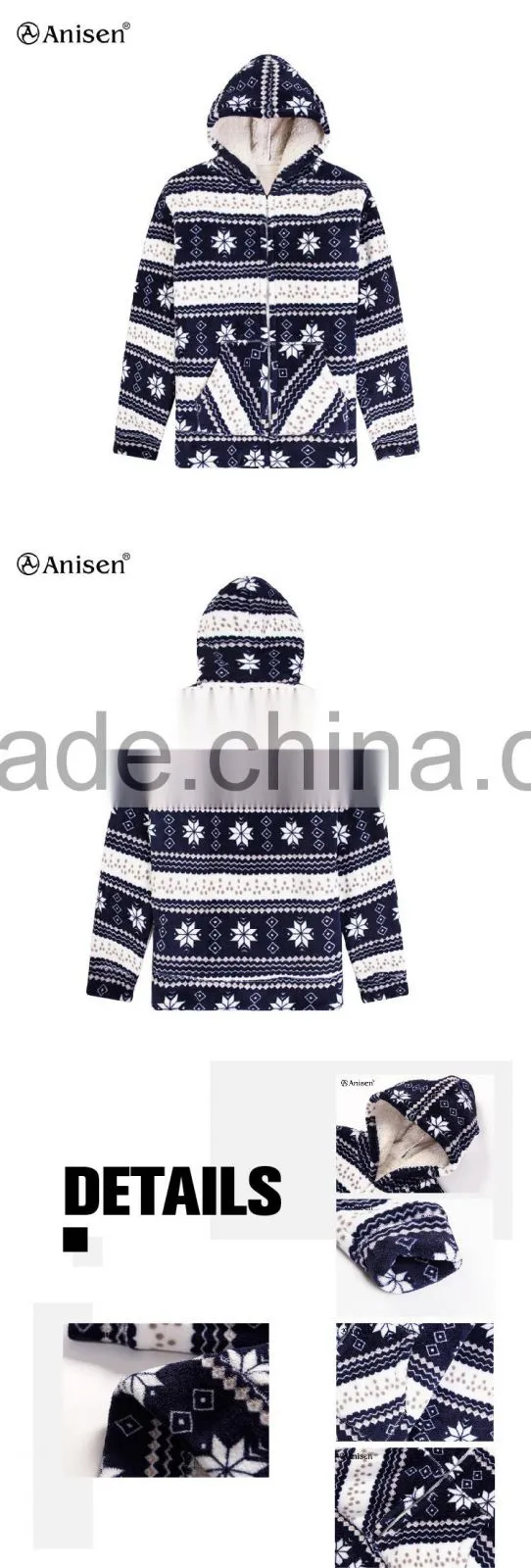 chinese wholesale cheap printed fleece women jacket