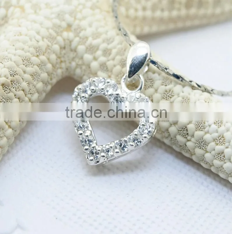 925 sterling silver necklace women's jewelry rhodium plated cross pendant