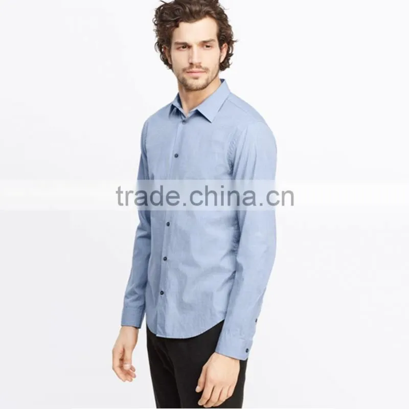 Wholesale men's business custom-made factory price linen mens shirts long sleeve