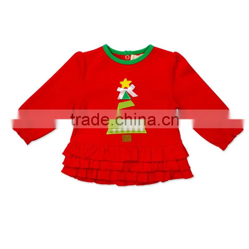 2017 new design Kids clothing Christmas baby wear long sleeve for children girl