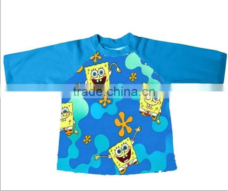 leaf Pattern 3/4 Sleeve T Shirt Cotton Children Baby KidsTee Baby Raglan for stpatricks