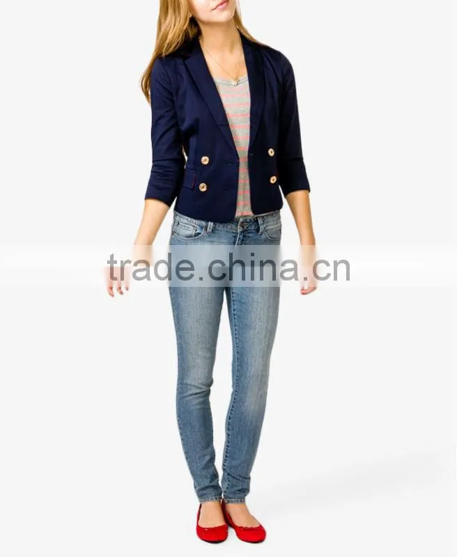 Women's Anchor Button Blazer