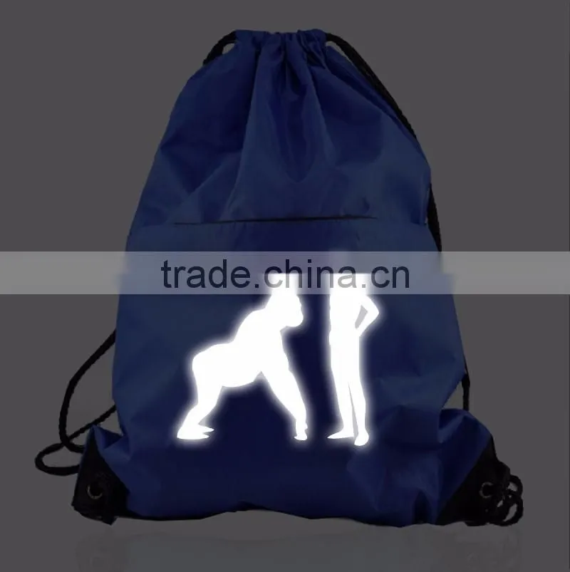 Machine washable decorative reflective vinyl sticker heat transfer on clothes