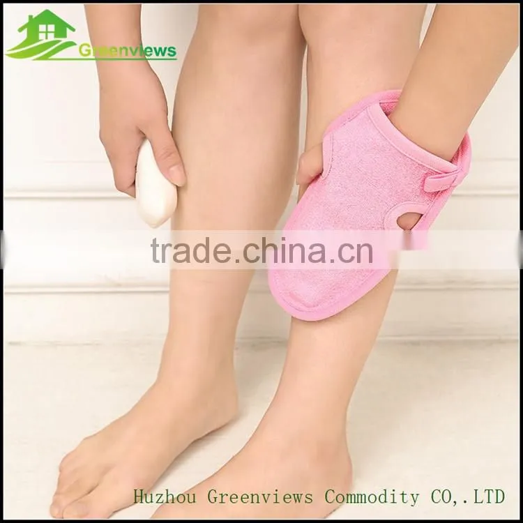Wholesale bath sponge brush shower scrubbers nylon exfoliating bath glove