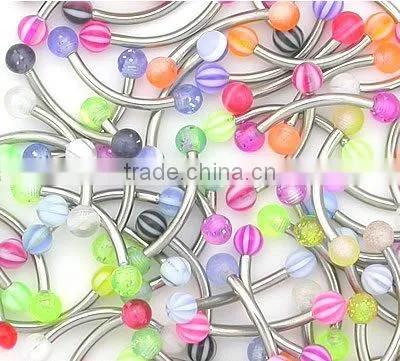 Body piercing jewelry belly ring