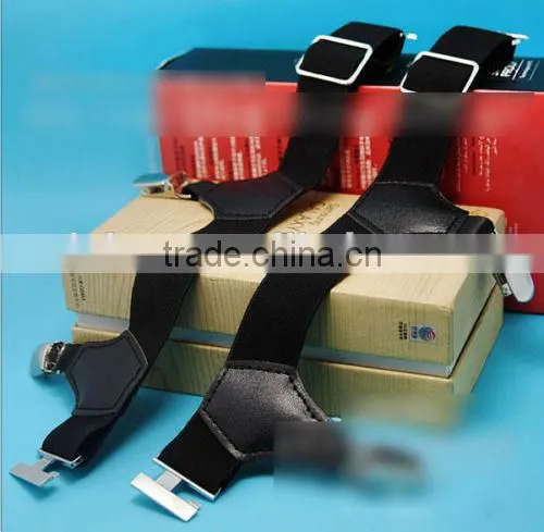 New 1 Pair Suspender Double Grip Clip Men's Sock Garters Adjustable Elastic