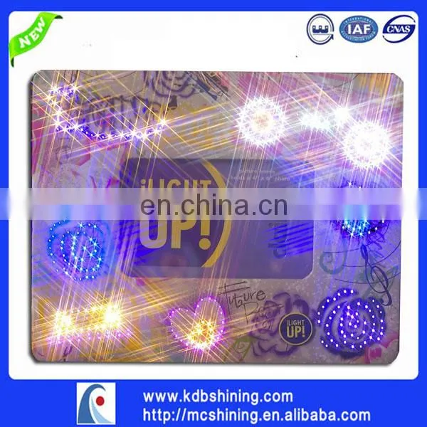 2017 HOT square paper /pvc sheet photo frame with led