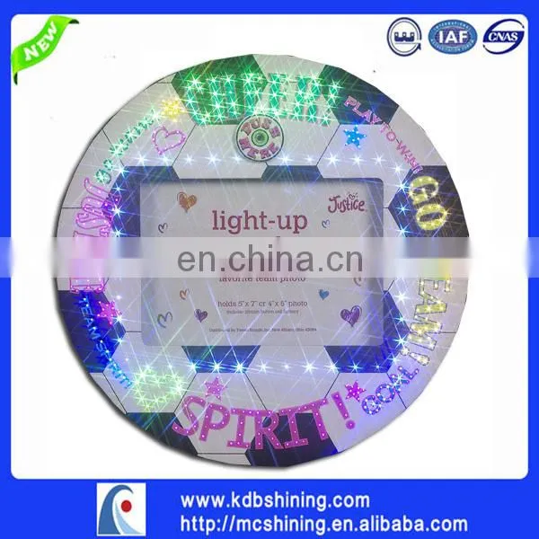 2017 HOT square paper /pvc sheet photo frame with led