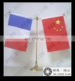 Plastic Flagpole Material and Printed Type plastic table flags