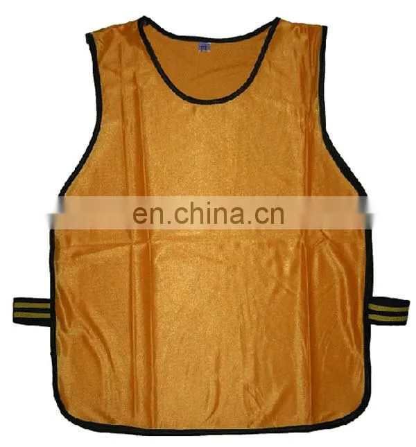 Soccer vest custom bibs elastic cord provide printing Mesh sports bibs