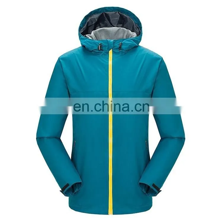 Custom unisex waterproof hooded jacket windbreaker jacket