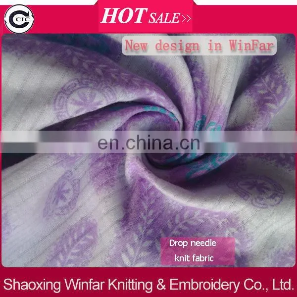shaoxing winfar drop needle 100% export oriented knit fabric & garment industry