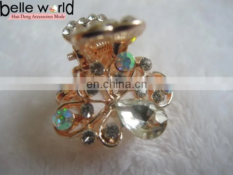 High Quality Mini Jewel Rhinestone Hair Claw Clip