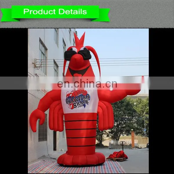 2017 Hot sale inflatable inflatable lobster for outdoor advertising