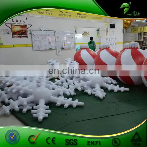 Chrismas Snowflake Hanging Balloon, LED Balloon For Christmas Decoration