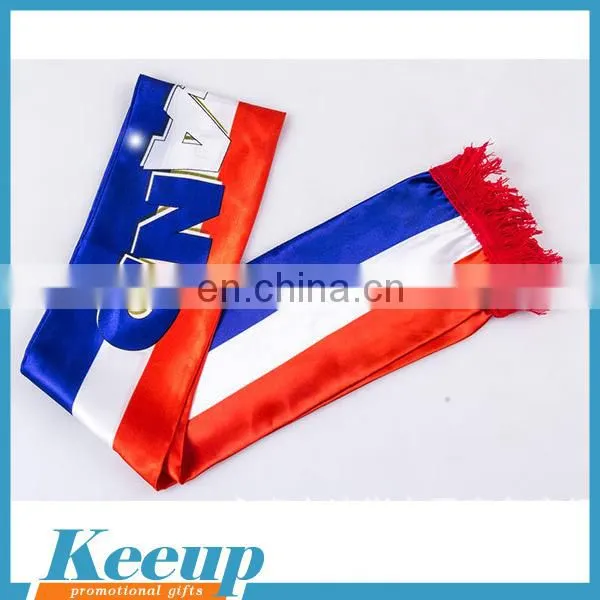 Custom design country flag scarf for promotional