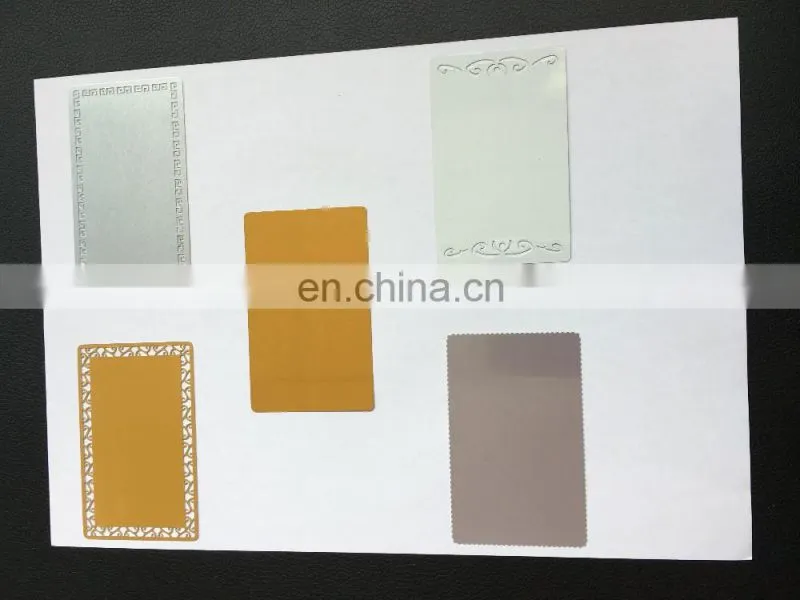 Blank Heat Press Metal Cards For Business