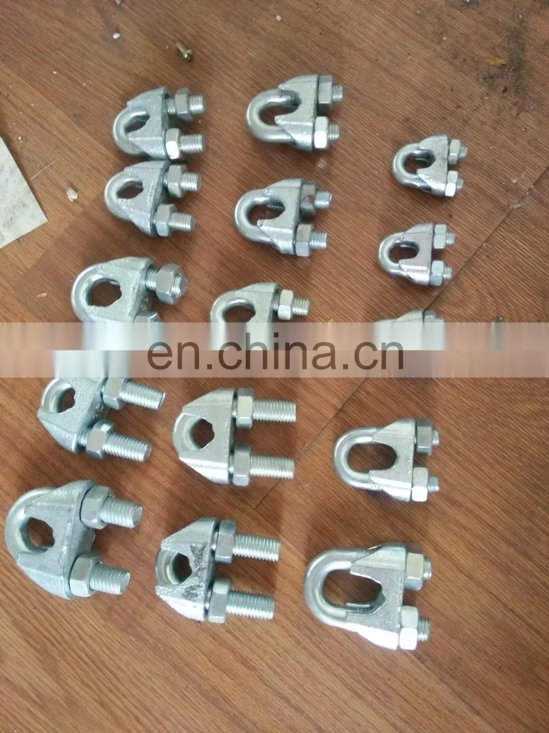 Rigging hardware guy wire cable clamps DIN 741wire rope clip