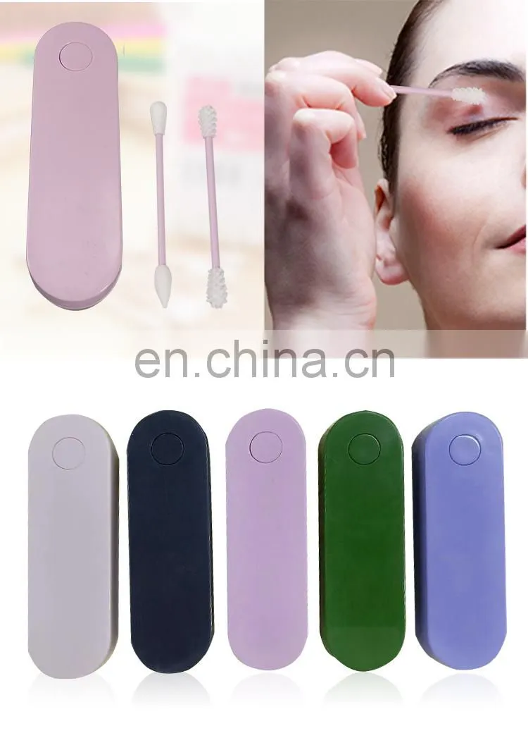 Reusable Cotton Swab Ear Cleaning Silicone Washable Makeup Swabs Sticks Soft Flexible Make Up Tools Kit