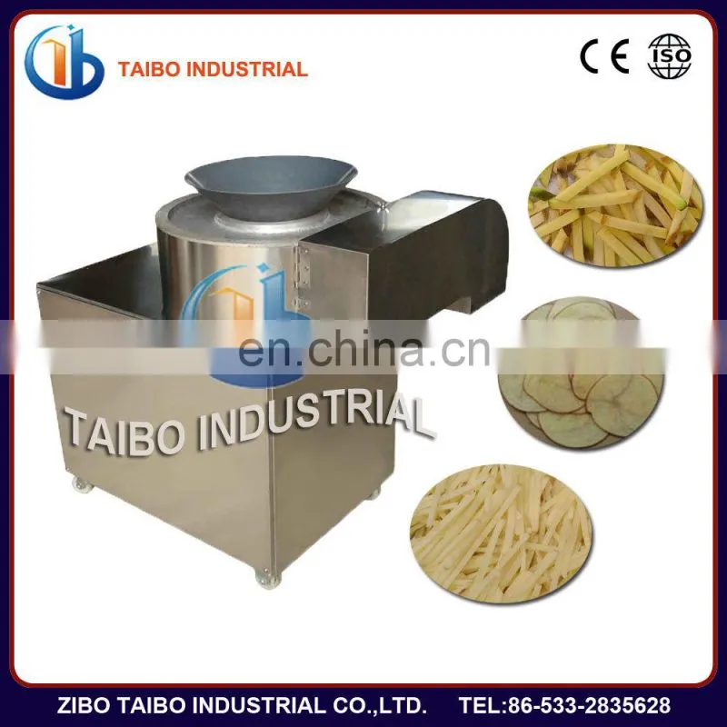 Commercial potato chips cutter/industrial vegetable cutter also for sweet potato, turnip, cassava