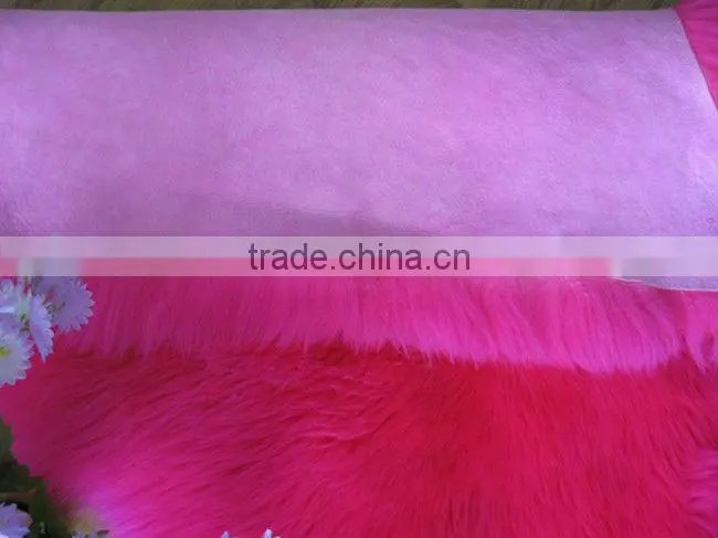 Sheep skin rug colored