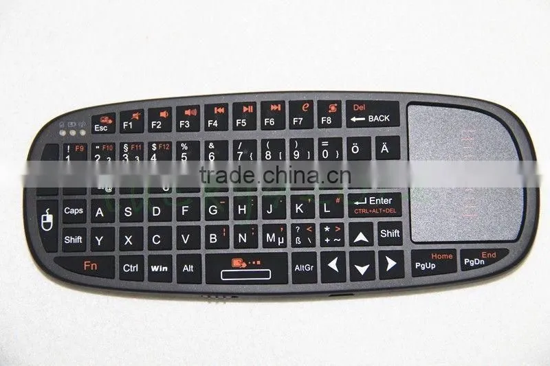 2.4Ghz Mini Wireless Rii K10 Fly Air Mouse Keyboard Touchpad for Android TV BOX in Deutsch