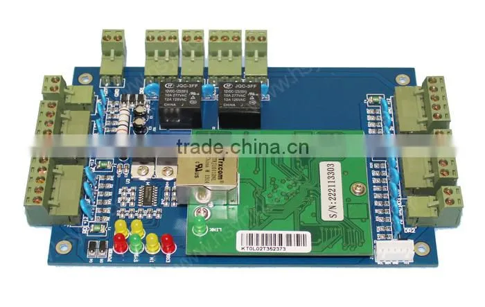 Factory direct TCP/IP door access control board for 2 doors network access control