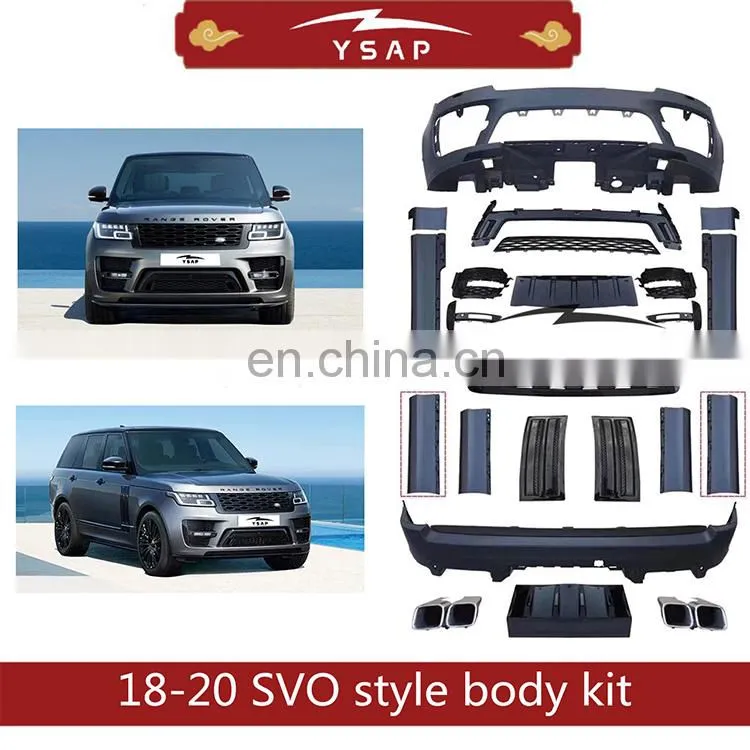 High quality accessories front bumper grille body kit for 2018 Range Rover Vogue SVO 2020 conversion kit
