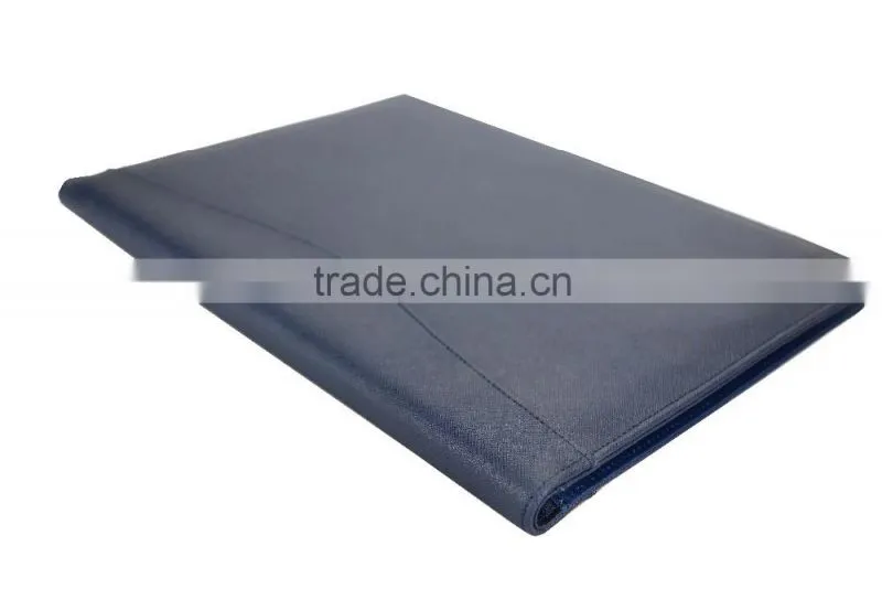 Wholesale High Quality CONTRAST COLOR Genuine Saffiano Leather Office File Bag Document Folder