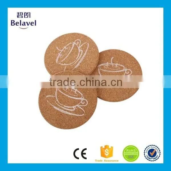 Promotional Customized Logo Printed Cork Beer Coaster