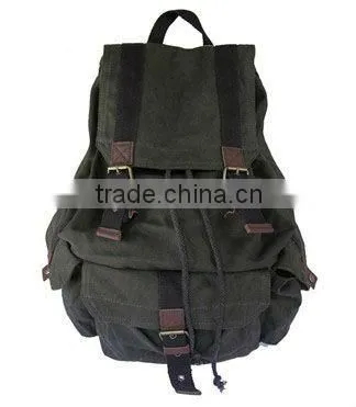 korean style fashion canvas backpack for mens