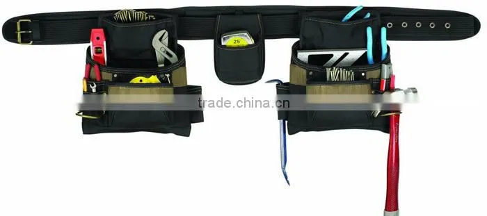 Custom Nylon Carpenter Construction Work Apron, Heavy Duty Pro Electrician's Tool Belt