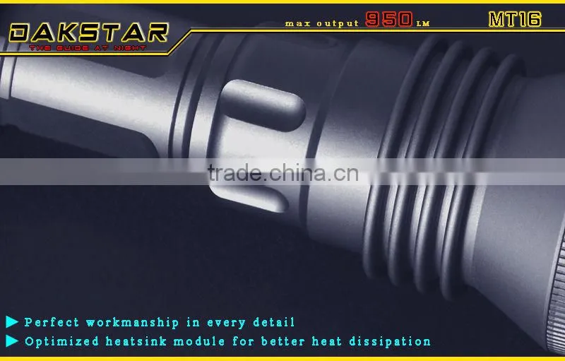 DAKSTAR MT16 XML T6 950LM 18650 High Power Tactical Aluminum LED Military Gun Mount CREE Torch