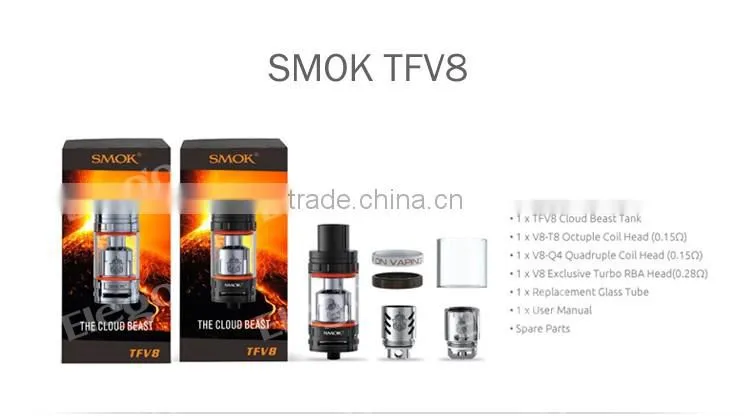 2016 Huge Vapor TFV8 Cloud Beast Tank 260W, Fast Shipping SMOK TFV8 in Stock