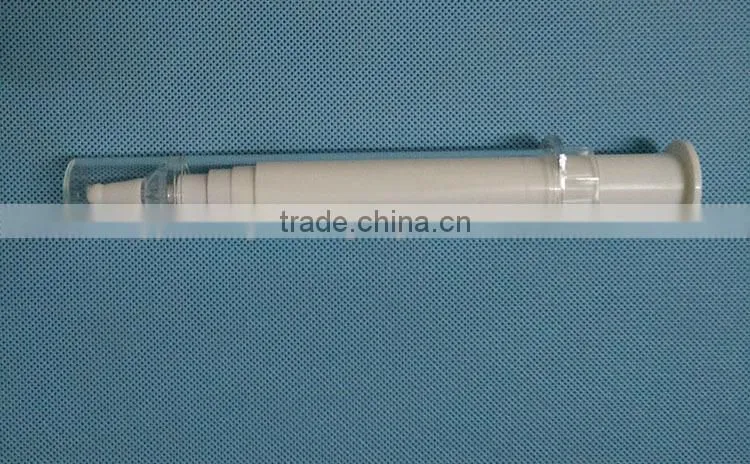 2015 Hot selling 10ml Airless Syringe Bottle for Cosmetic Pack Eye-Cream