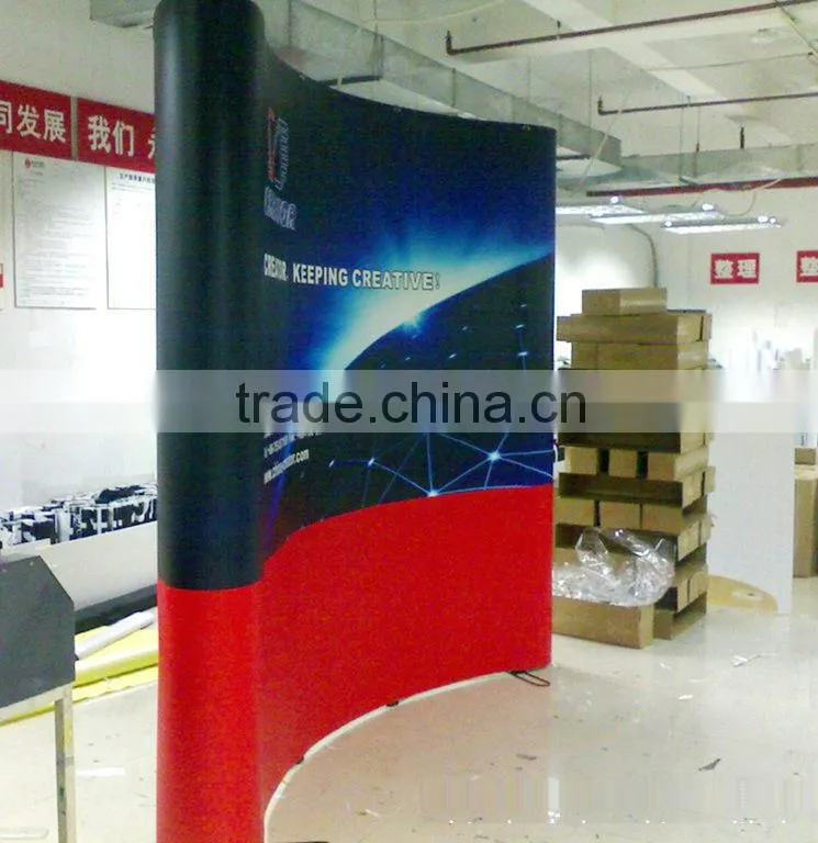 Curve Pop up stand display,Pop up Backdrop for news conference