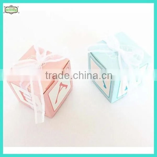 Hot sell cute 230g chair paper decorate wedding favor boxes