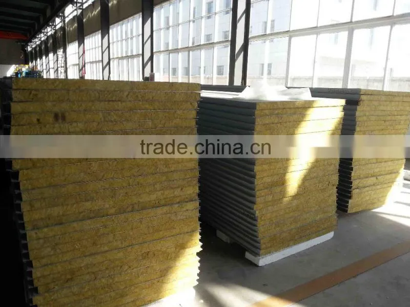 fire resistant rock wool sandwich panel