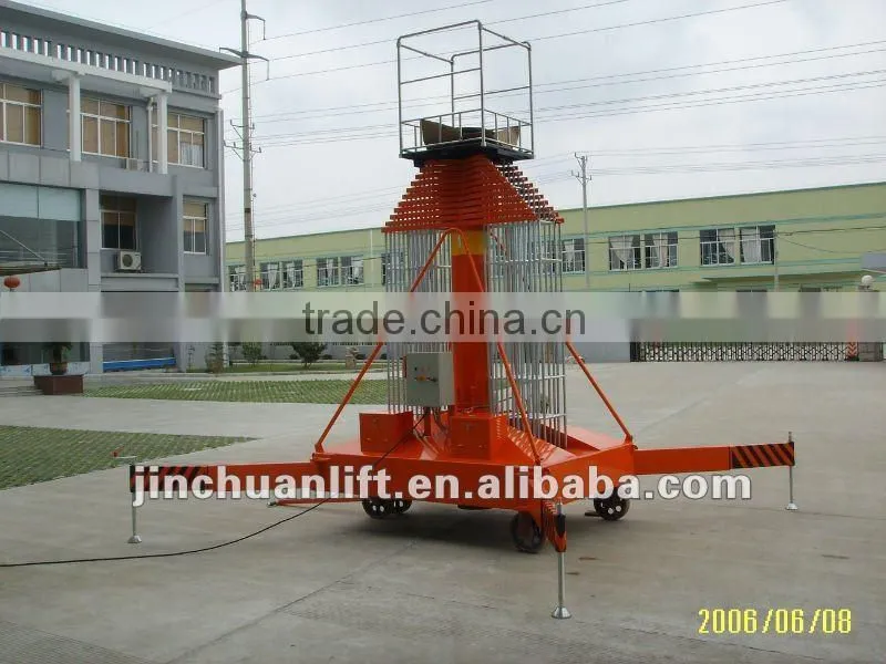 High quality vehicle mounted telescopic cylinder lift platform/hydraulic lifting platform