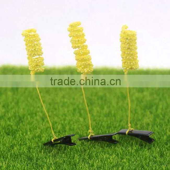 Hot sale growing grass hair doll green plant flower hair pin jewelry