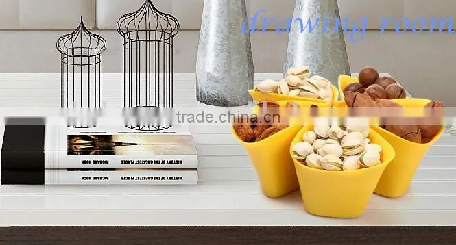 Multi-function Plastic Colorful Flower Style Desktop Storage Box