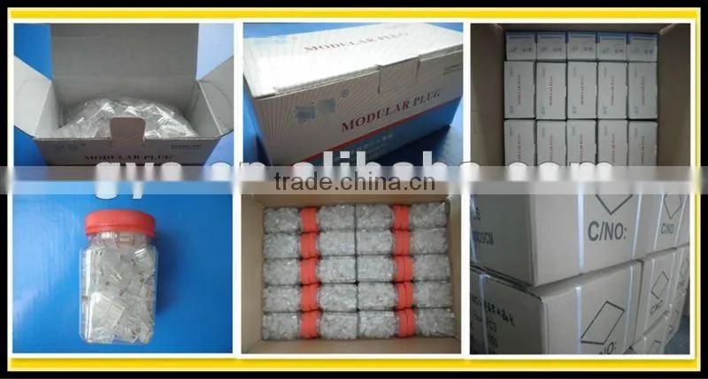 cat5e/cat6/cat6A/cat7 unshielded RJ45 modular plug
