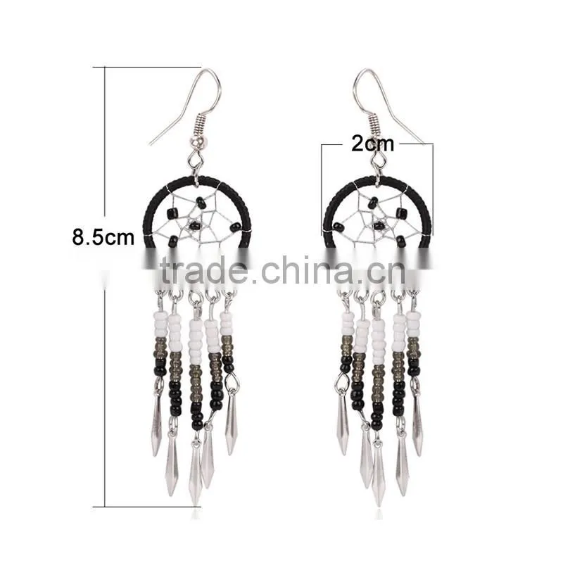 Hot 2016 American Design Dreamcatcher Wind Decoration Party Earring Dream Catcher