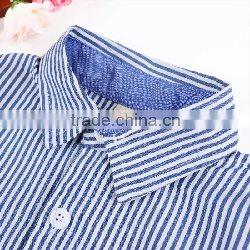 2016 Spring & Autumn Baby Boy Clothing Set European Style Handsome Boy Strip Jeans + Shirts