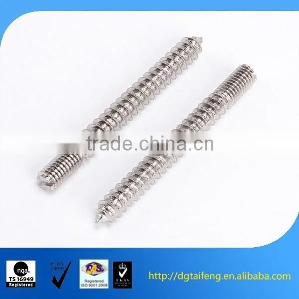 Nickel plated double end metal knurled rod